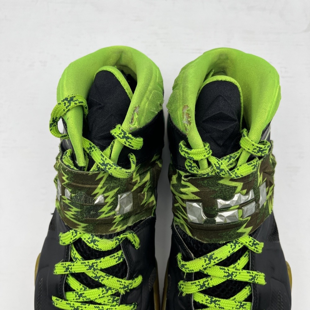 Mens Nike Zoom Soldier VII 7 Adult Size 10 Lebron James Black Green (609679-004) - Picture 6 of 16